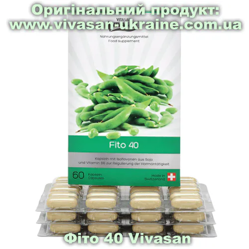 Фіто 40 / Fito 40 Vivasan Фіто 40 / Fito 40 60 таблеток, Vivasan, Швейцарія. Мінерально-вітамінні комплекси